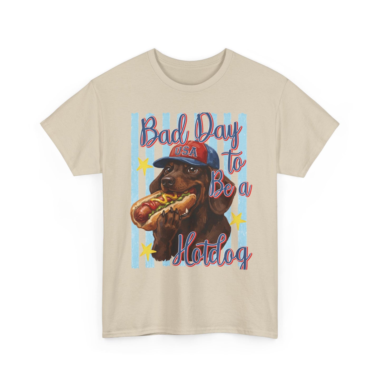 Dog Hot Dog - Patriotic T-Shirt