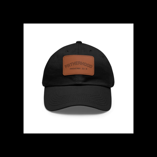 Fatherhood - Leather Patch Dad Hat