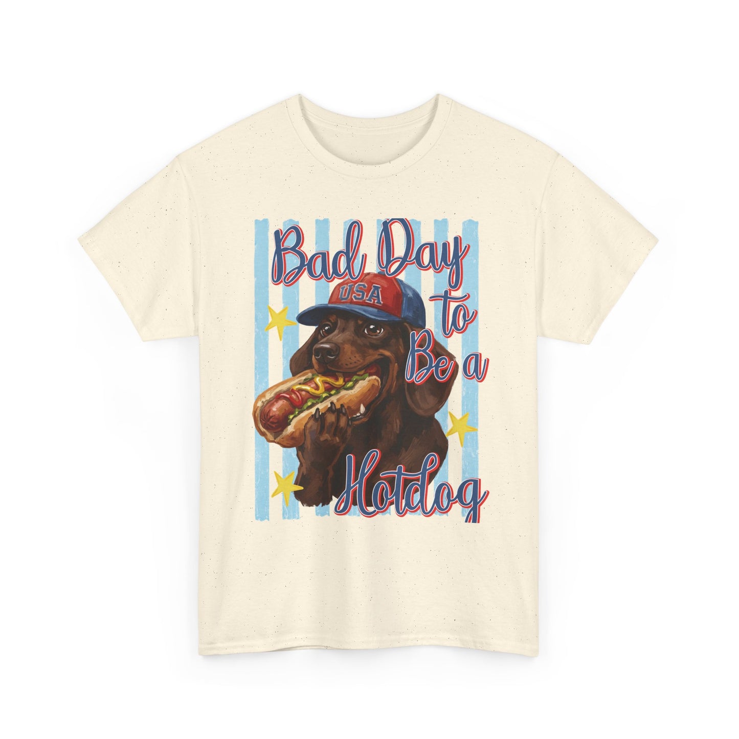 Dog Hot Dog - Patriotic T-Shirt