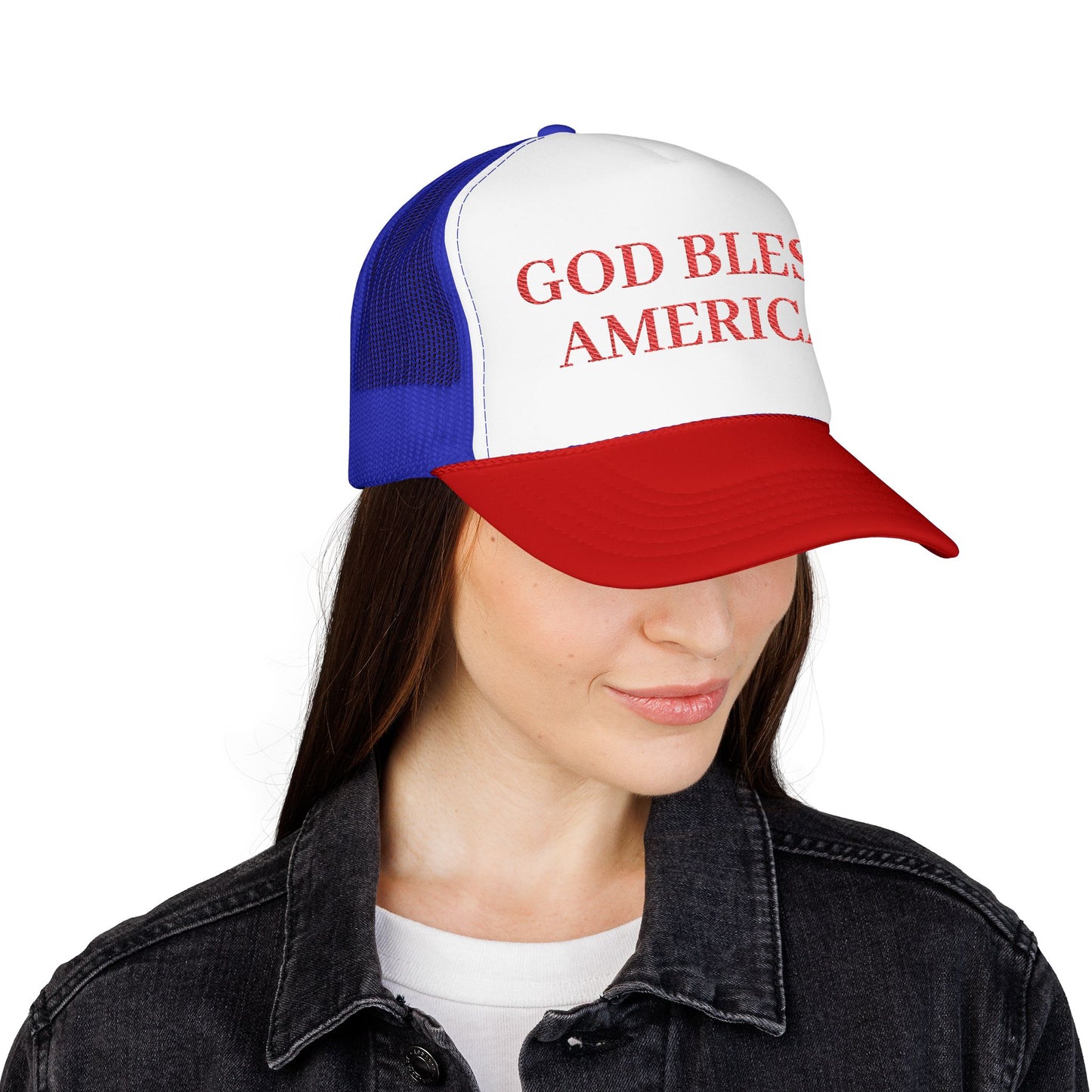 God Bless America - Retro Foam Trucker Hat