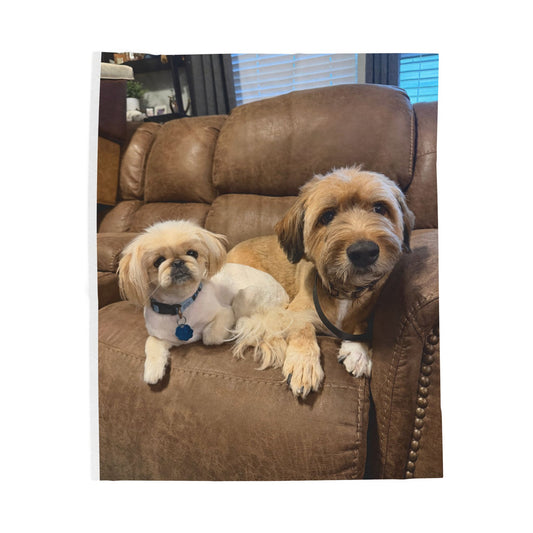 Custom Photo Velveteen Plush Blanket – Personalized Photo Throw