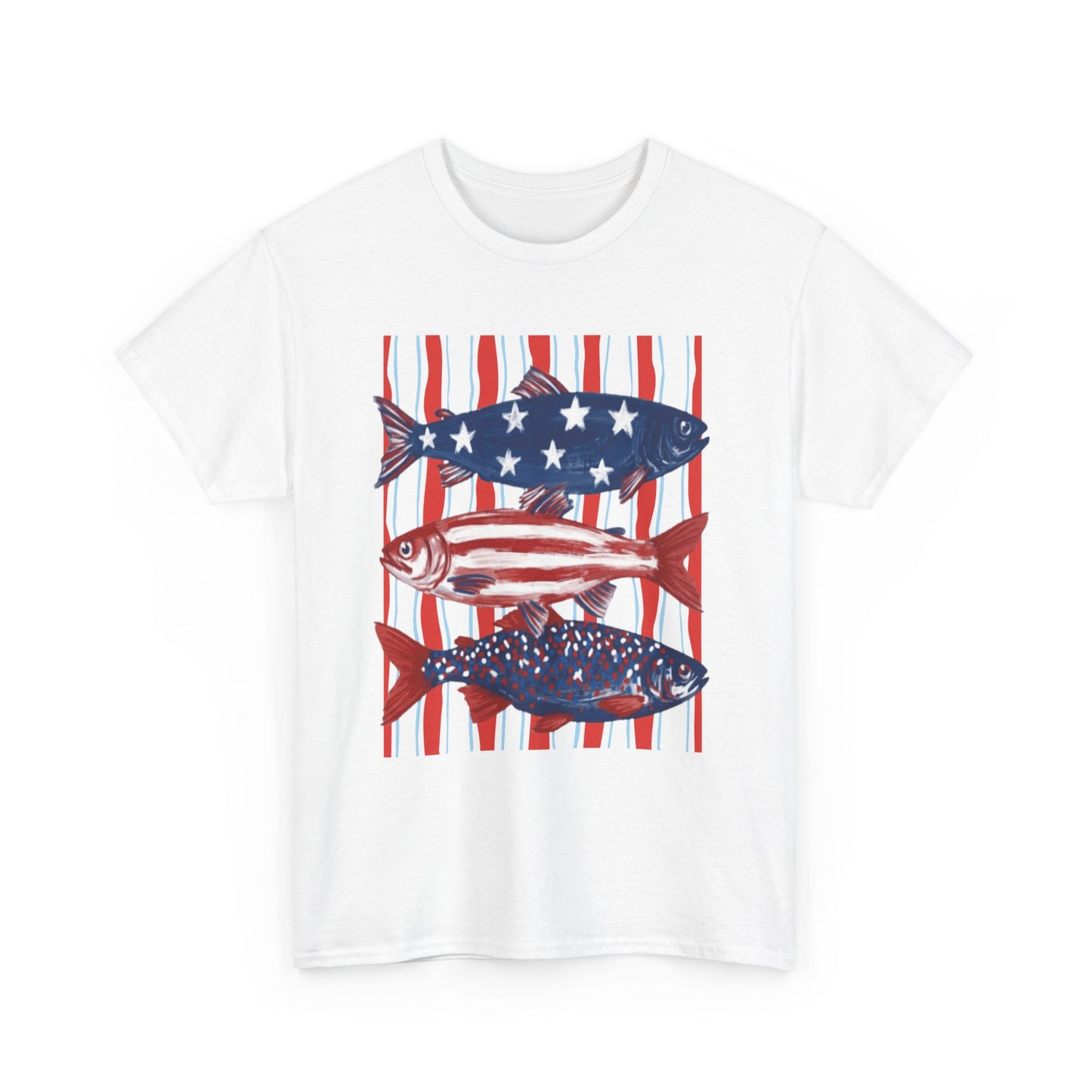 American Fish - Patriotic T-Shirt