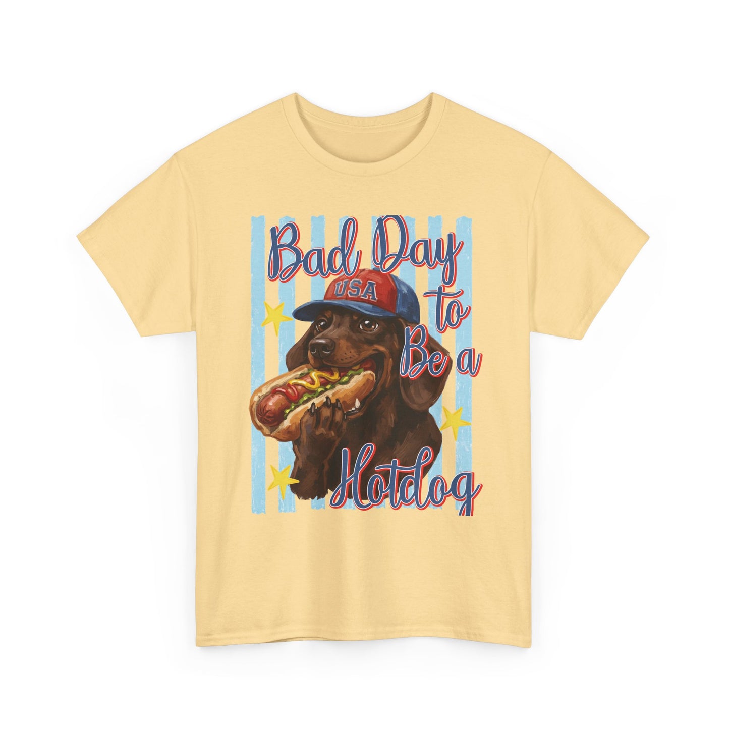 Dog Hot Dog - Patriotic T-Shirt