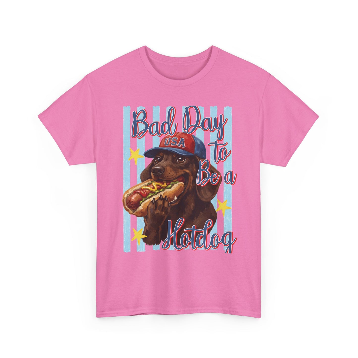 Dog Hot Dog - Patriotic T-Shirt
