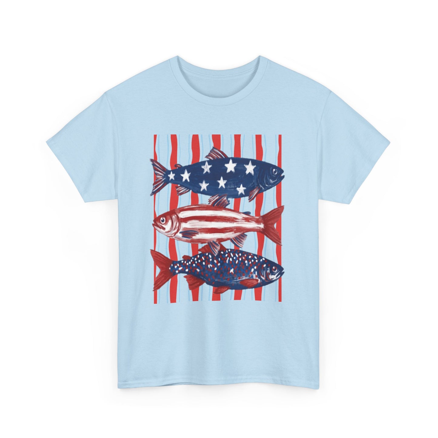 American Fish - Patriotic T-Shirt
