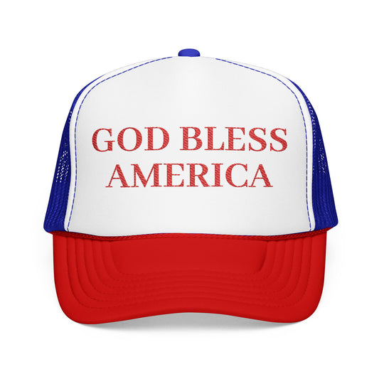 God Bless America - Retro Foam Trucker Hat