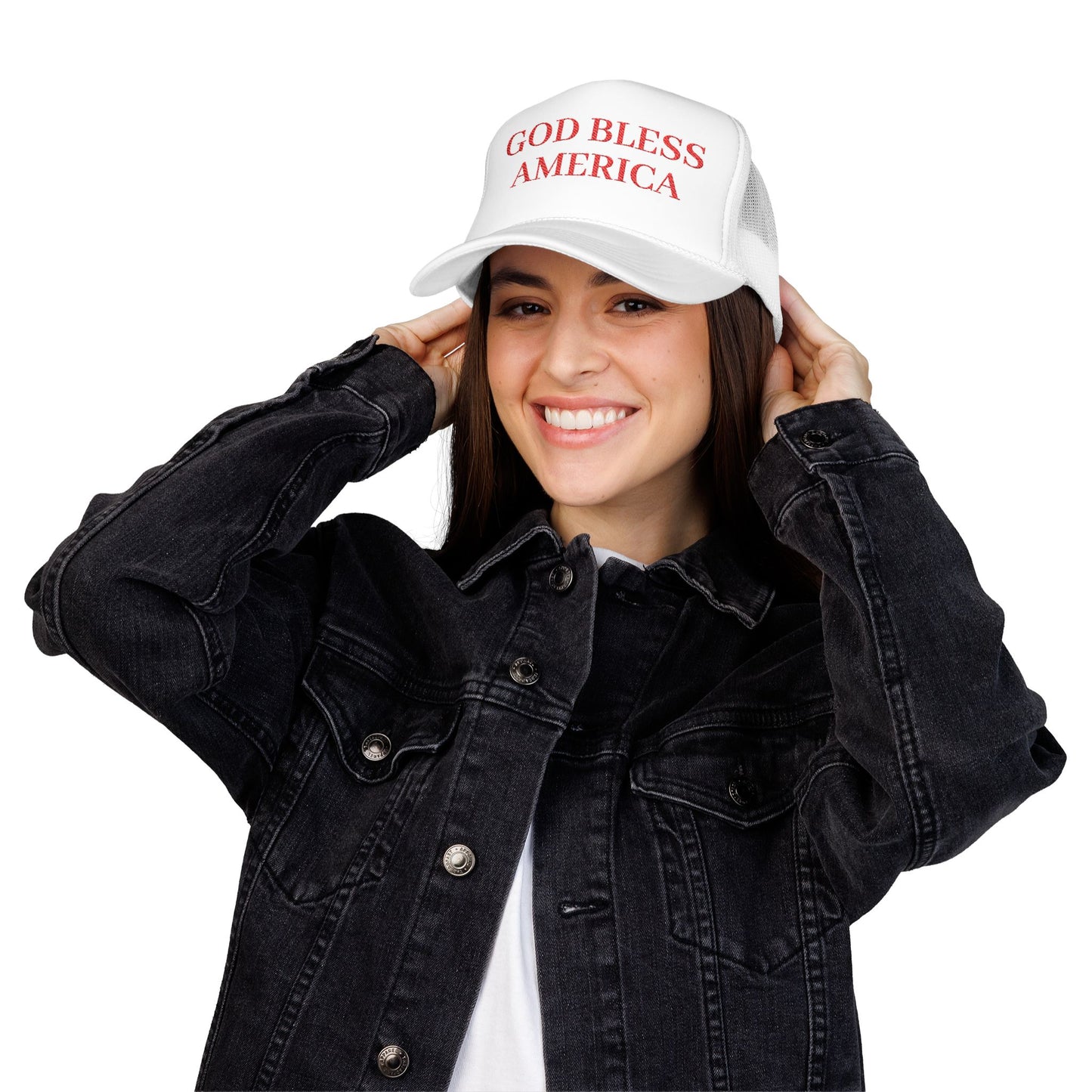 God Bless America - Retro Foam Trucker Hat