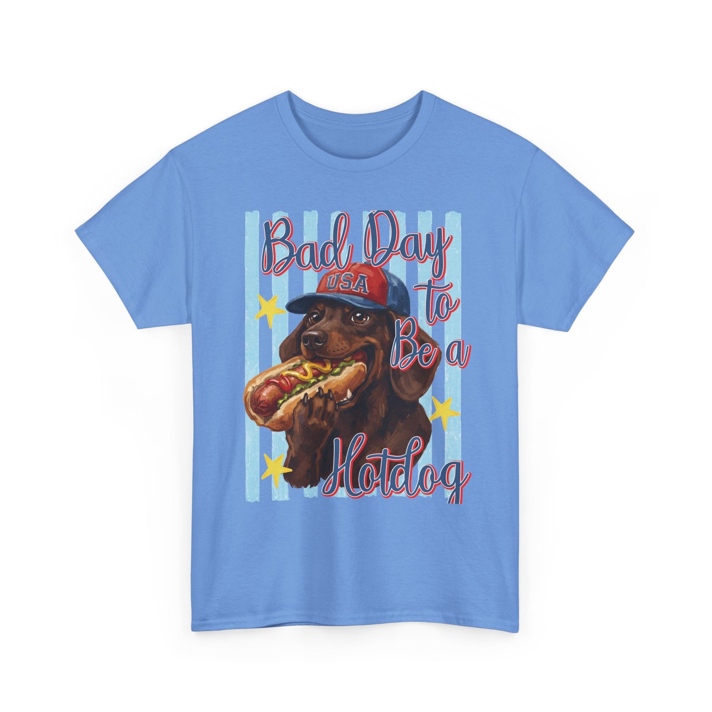 Dog Hot Dog - Patriotic T-Shirt
