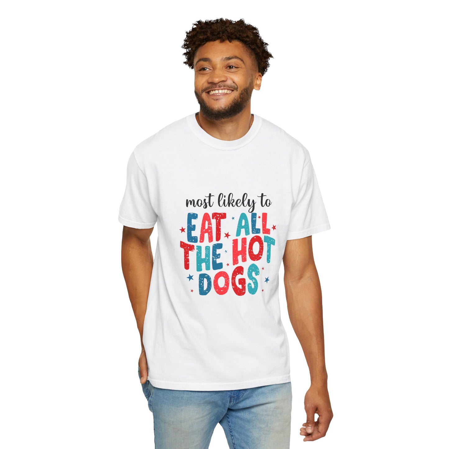 MLT Eat All The Hotdogs T-Shirt — Funny 4th of July Patriotic Tee