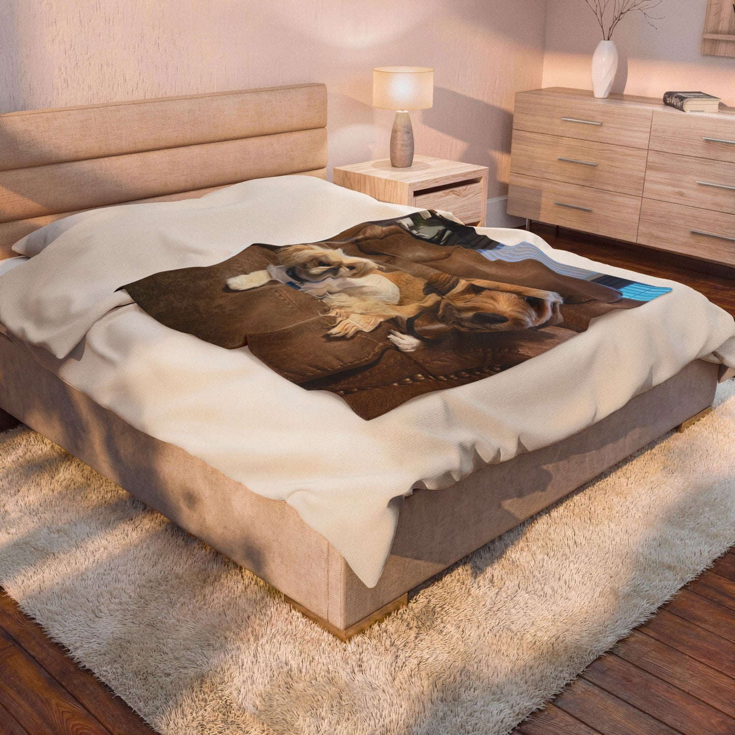 Custom Photo Velveteen Plush Blanket – Personalized Photo Throw