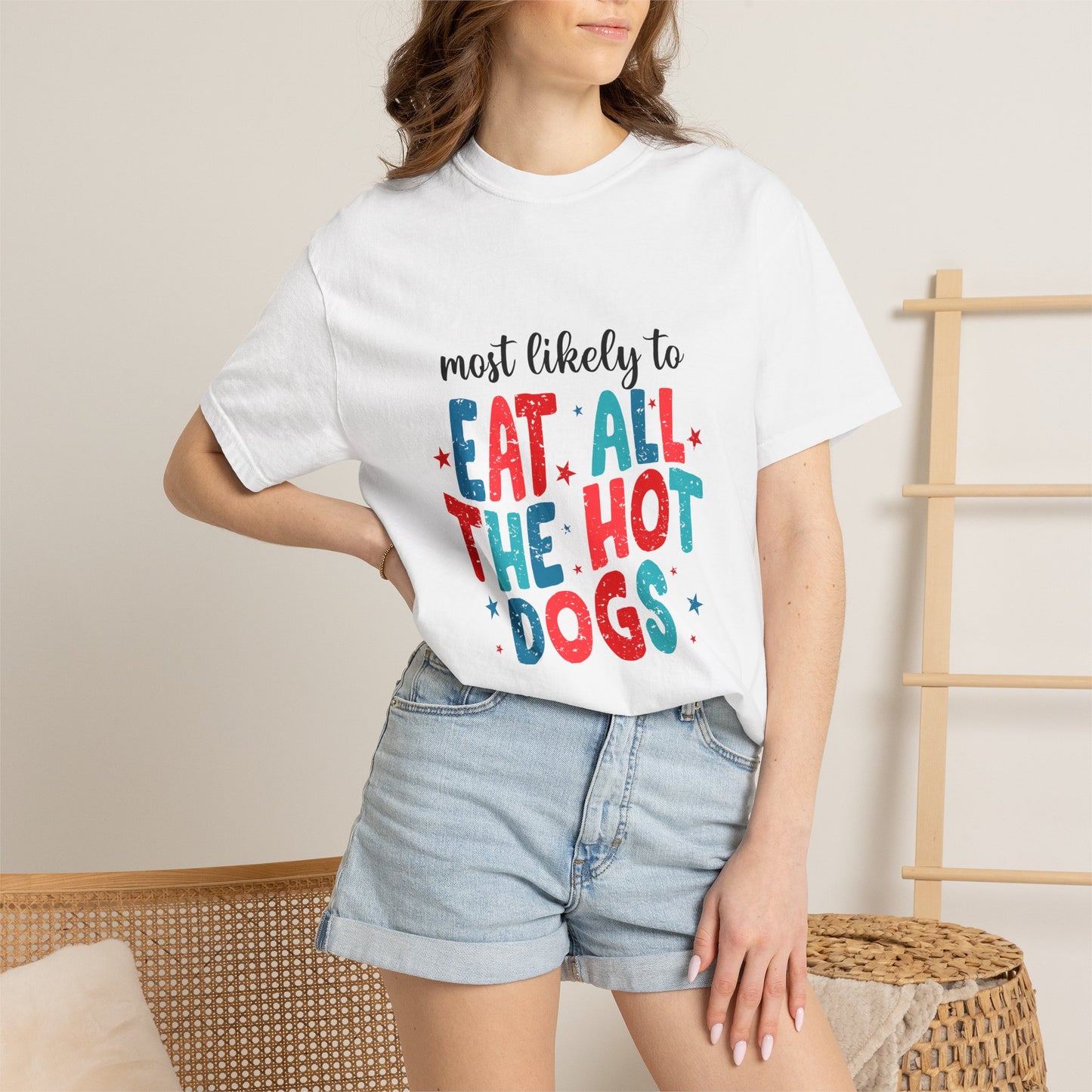 MLT Eat All The Hotdogs T-Shirt — Funny 4th of July Patriotic Tee