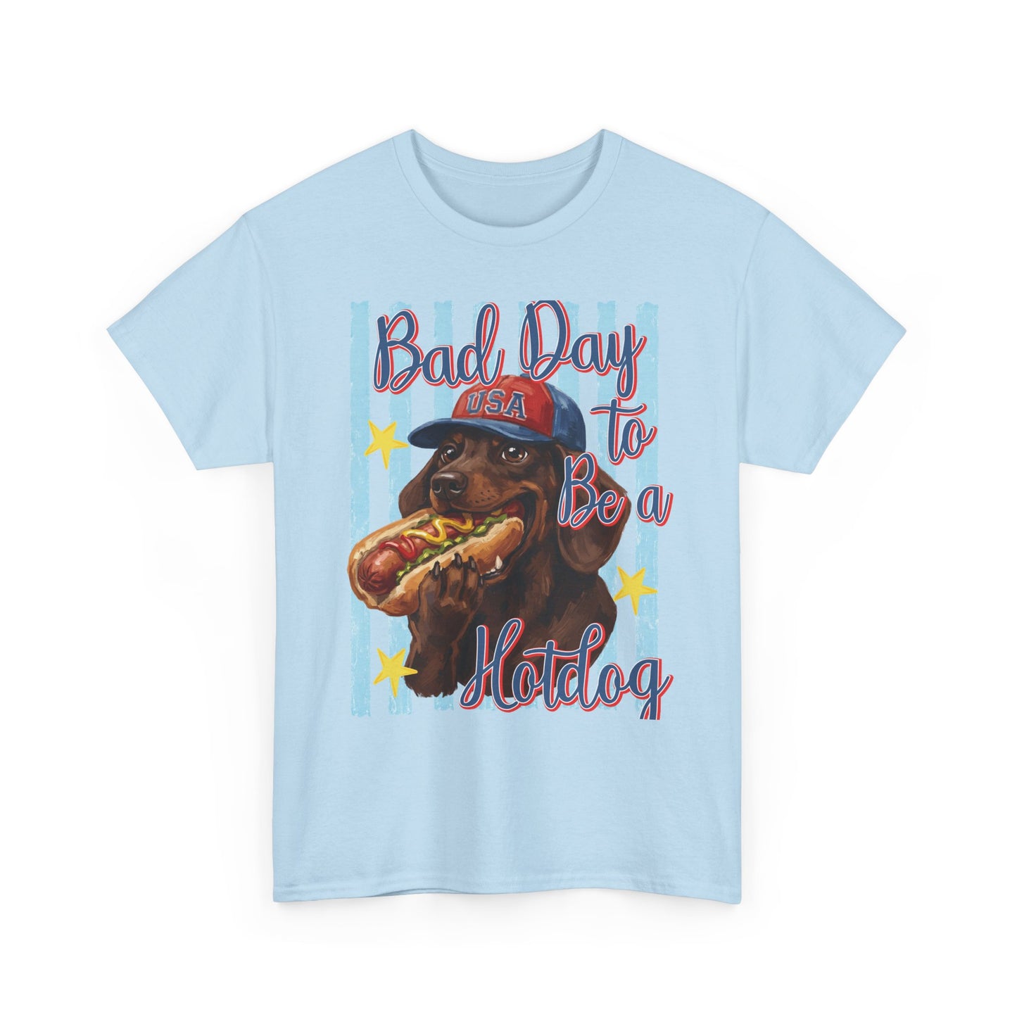 Dog Hot Dog - Patriotic T-Shirt