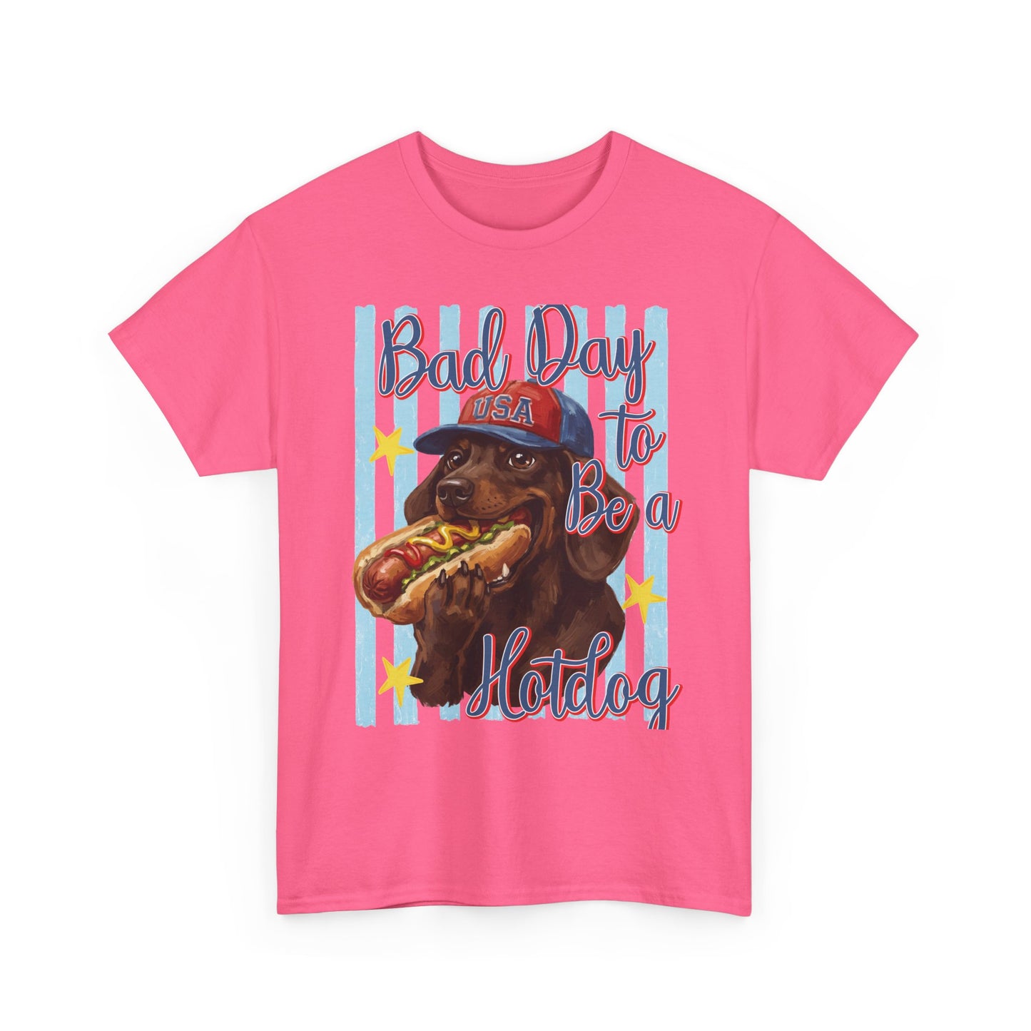 Dog Hot Dog - Patriotic T-Shirt