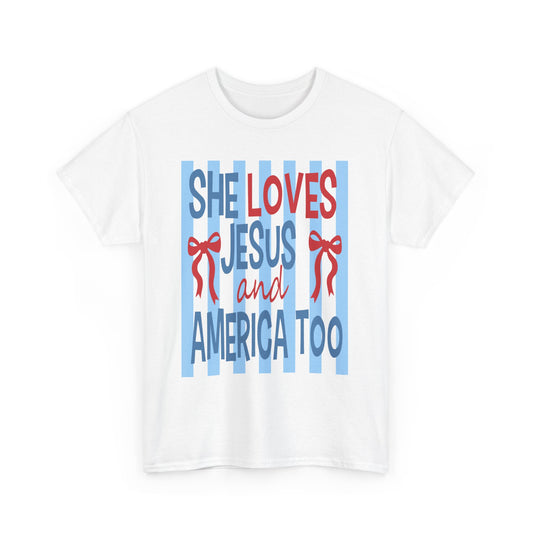 Jesus and America 2 - Patriotic T-Shirt
